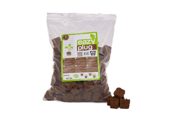 Bolsa con 100 dried eazy plug 3.5 x 3.5x 3 cm hga