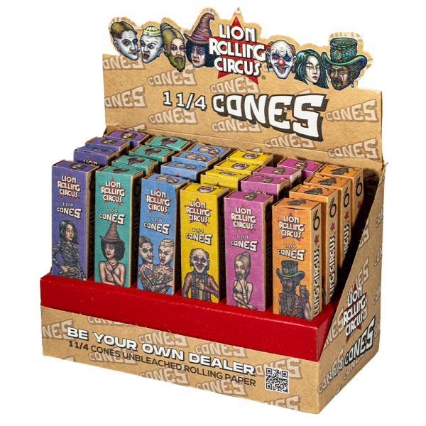 Lion Rolling Circus Conos Premium Pre-Rolled 6ud pack